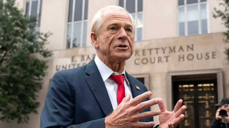 Peter Navarro, Trump’s aide, is ordered to prison to serve a 4-month sentence