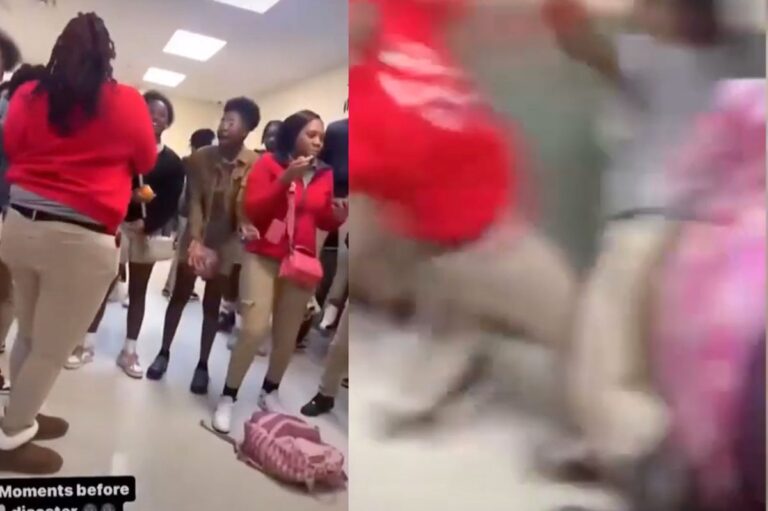 Parents are upset that a school officer pepper sprayed students in a video of a brawl that took place at a Louisiana high-school.