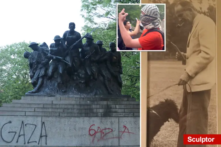 Granddaughter of sculptor behind defaced NYC WWI monument calls anti-Israel vandals ‘idiots’: ‘Just don’t understand history’