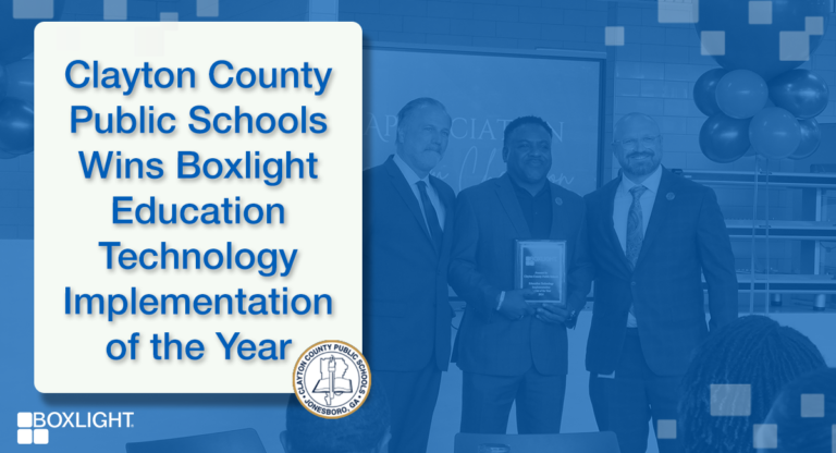 Clayton County Public Schools wins Boxlight District of the Year Award